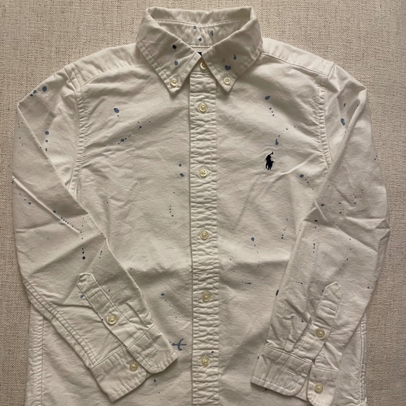 Ralph Lauren Boys Splatter Paint Design Shirt size 6 - Picture 1 of 3
